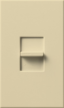 Lutron NT-1000-IV Nova T 1000W Incandescent / Halogen Single Location Slide-to-Off Dimmer in Ivory, Matte Finish