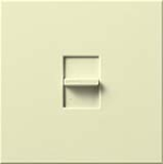 Lutron NT-1500-AL Nova T 1500W Incandescent / Halogen Single Location Slide-to-Off Dimmer in Almond, Matte Finish