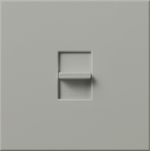 Lutron NT-1500-GR Nova T 1500W Incandescent / Halogen Single Location Slide-to-Off Dimmer in Gray, Matte Finish