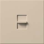 Lutron NT-2000-TP Nova T 1950W Incandescent / Halogen Single Location Slide-to-Off Dimmer in Taupe, Matte Finish