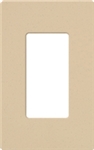 Lutron NT-R3-FB-BE Nova T Screwless 1 Gang Wallplate Decora Opening, Fins Broken, in Beige, Matte Finish