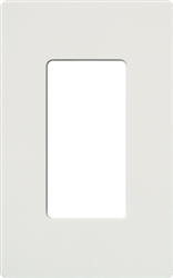 Lutron NT-R3-FB-BLA Nova T Screwless 1 Gang Wallplate Decora Opening, Fins Broken, in Black Anodized, Aluminum Finish