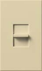 Lutron NTELV-300-IV Nova T 300W Electronic Low Voltage Single Pole Slide-to-Off Dimmer in Ivory, Matte Finish
