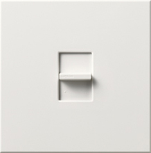 Lutron NTLV-1503P-WH Nova T 1200W Magnetic Low Voltage Single Pole / 3-Way Preset Dimmer in White, Matte Finish