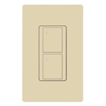 Lutron PD-5S-DV-IV 5A 2-button RF Switch, 5A Lighting/ 3A Fan (1/10 HP Motor, 120 V only), Ivory