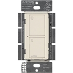 Lutron PD-6ANS-LA Caseta Wireless 720W Incadescent/ Halogen/ ELV, 720VA MLV, 6A LED/ Fluorescent, Neutral-Wire Switch, Light Almond