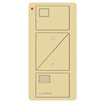 Lutron PJ2-2BRL-GIV-S01 Pico Wireless Control with indicator LED, 434 Mhz, 2-Button with Raise/Lower and Shade Icon Engraving in Ivory