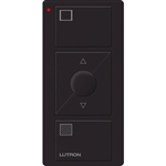Lutron PJ2-3BRL-GBL-S01 Pico Wireless Control with indicator LED, 434 Mhz, 3-Button with Raise/Lower and Shade Icon Engraving in Black