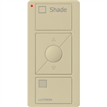 Lutron PJ2-3BRL-GIV-S02 Pico Wireless Control with indicator LED, 434 Mhz, 3-Button with Raise/Lower and Shade Text Engraving in Ivory