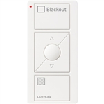 Lutron PJ2-3BRL-GWH-S03 Pico Wireless Control with indicator LED, 434 Mhz, 3-Button with Raise/Lower and Blackout Text Engraving in White