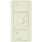 Lutron PJ2-3BRL-TBI-S01 Pico Wireless Control with indicator LED, 434 Mhz, 3-Button with Raise/Lower and Shade Icon Engraving in Biscuit, Satin Color