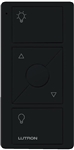 Lutron PJ2-3BRL-TMN-L01 Pico Wireless Control with indicator LED, 434 Mhz, 3-Button with Raise/Lower and Icon Engraving in Black, Satin Color