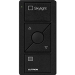 Lutron PJ2-3BRL-TMN-S06 Pico Wireless Control with indicator LED, 434 Mhz, 3-Button with Raise/Lower and Skylight Text Engraving in Black, Satin Color