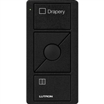 Lutron PJ2-3BRL-TMN-S07 Pico Wireless Control with indicator LED, 434 Mhz, 3-Button with Raise/Lower and Drapery Text Engraving in Black, Satin Color