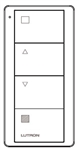 Lutron PJ2-4B-GLA-ES1 Pico 4-Button Wireless Remote, Zone Control for Shade,  with Custom Engraving, in Light Almond