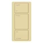 Lutron PX-3B-GIV-I01 Pico Wired Control, 3-Button with Icon Engraving in Ivory