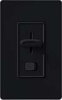 Lutron S-600P-BL Skylark 600W Incandescent / Halogen Single Pole Preset Dimmer in Black