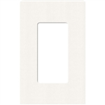 Lutron SC-1-BW Claro Satin Screwless Wallplate 1 Gang in Brilliant White