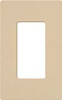 Lutron SC-1-DS Claro Satin Screwless Wallplate 1 Gang in Desert Stone