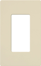 Lutron SC-1-ES Claro Satin Screwless Wallplate 1 Gang in Eggshell