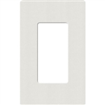 Lutron SC-1-LG Claro Satin Screwless Wallplate 1 Gang in Lunar Gray