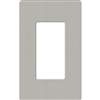 Lutron SC-1-PB Claro Satin Screwless Wallplate 1 Gang in Pebble