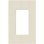 Lutron SC-1-PM Claro Satin Screwless Wallplate 1 Gang in Pumice