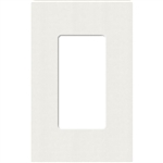 Lutron SC-1-RW Claro Satin Screwless Wallplate 1 Gang in Architectural White