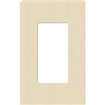 Lutron SC-1-SD Claro Satin Screwless Wallplate 1 Gang in Sand