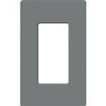 Lutron SC-1-SL Claro Satin Screwless Wallplate 1 Gang in Slate