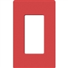 Lutron SC-1-SR Claro Satin Screwless Wallplate 1 Gang in Signal Red