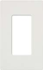 Lutron SC-1-SW Claro Satin Screwless Wallplate 1 Gang in Snow