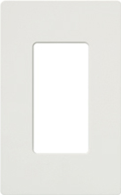 Lutron SC-1-SW Claro Satin Screwless Wallplate 1 Gang in Snow