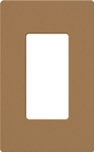 Lutron SC-1-TC Claro Satin Screwless Wallplate 1 Gang in Terracotta