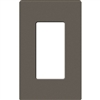 Lutron SC-1-TF Claro Satin Screwless Wallplate 1 Gang in Truffle