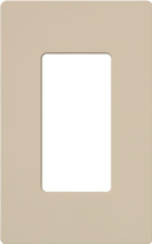 Lutron SC-1-TP Claro Satin Screwless Wallplate 1 Gang in Taupe