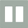 Lutron SC-2-BG Claro Satin Screwless Wallplate 2 Gang in Bluestone