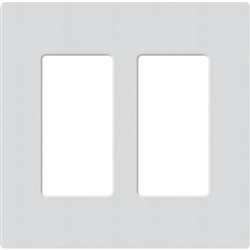 Lutron SC-2-MI Claro Satin Screwless Wallplate 2 Gang in Mist