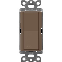 Lutron SC-3PS-EP Claro Satin 15A 3-Way Switch in Espresso