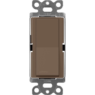 Lutron SC-3PS-EP Claro Satin 15A 3-Way Switch in Espresso