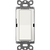 Lutron SC-3PS-RW Claro Satin 15A 3-Way Switch in Architectural White