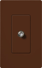 Lutron SC-CJ-SI Claro Satin Single Cable Jack in Sienna