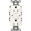 Lutron SCR-15-GFST-BW  Claro Satin Self-Testing Tamper Resistant 15A GFCI Receptacle in Brilliant White