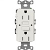 Lutron SCR-15-GFST-LG  Claro Satin Self-Testing Tamper Resistant 15A GFCI Receptacle in Lunar Gray