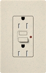 Lutron SCR-15-GFST-LS Claro Satin Self-Testing Tamper Resistant 15A GFCI Receptacle, in Limestone