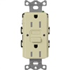 Lutron SCR-15-GFST-SA  Claro Satin Self-Testing Tamper Resistant 15A GFCI Receptacle in Sage