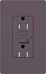 Lutron SCR-15-GFTR-PL Claro Satin Tamper Resistant 15A GFCI Receptacle in Plum (Replaced by SCR-15-GFST-PL)