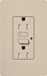 Lutron SCR-15-GFTR-TP Claro Satin Tamper Resistant 15A GFCI Receptacle in Taupe (Replaced by SCR-15-GFST-TP)