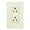 Lutron SCR-15-GFTR-BI Claro Satin Tamper Resistant 15A GFCI Receptacle in Biscuit (Replaced by SCR-15-GFST-BI)