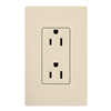 Lutron SCR-15-GFTR-ES Claro Satin Tamper Resistant 15A GFCI Receptacle in Eggshell (Replaced by SCR-15-GFST-ES)